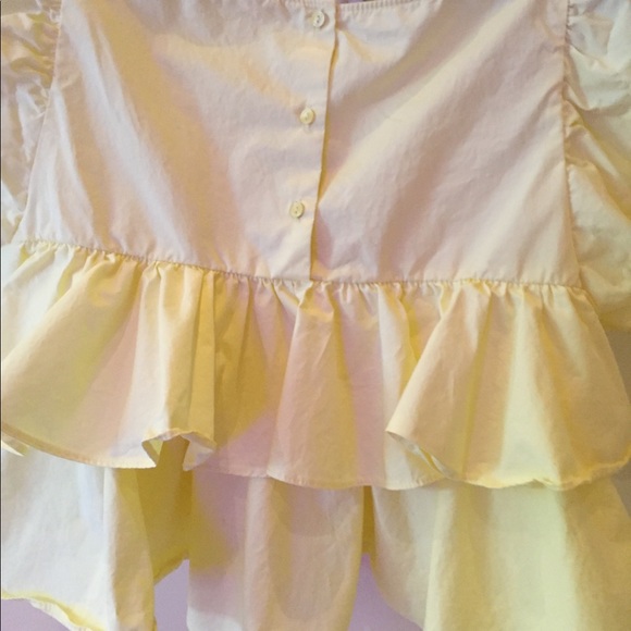 **SOLD**Zara Yellow Ruffled Crop Top - Picture 8 of 9